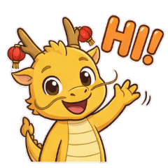 萌萌金龍！實用英文日常貼圖