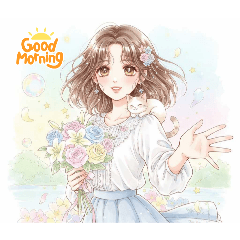 可愛女孩的浪漫氣息