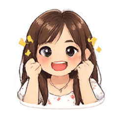 Little red cute girl