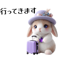A rabbit who loves headgear