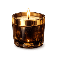 Luxury Clear Candle Gold