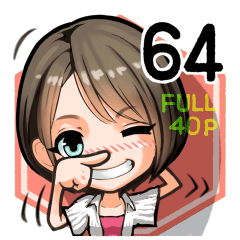 髪女子64♡ひし形ショート２