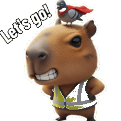 Kapibara Lucu Berputar Saking Bahagia