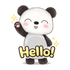 Cute Panda Love Love