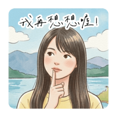 文青女孩出遊記 日常實用貼圖