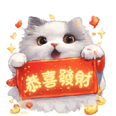 新年快樂 - 貓咪版