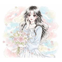 可愛女孩的浪漫世界