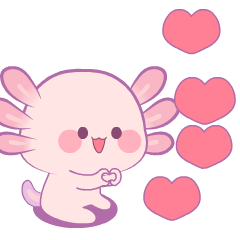 Chubby Axolotl : Effect stickers