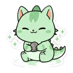 Prehistoric relaxation, modern meows01