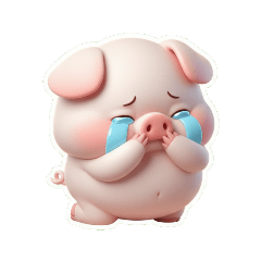 Si Babi Pink Wajah Lucu dengan Tatapan M