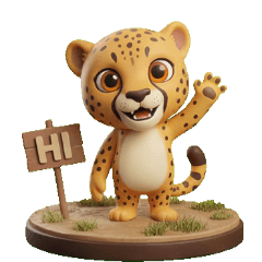 3D Cute Cheetah: Daily Chat