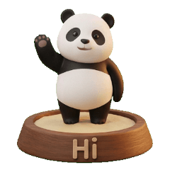 3D Panda: Cute Figurines