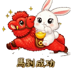 快樂小馬兔-馬年快樂