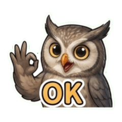 很可以的角鴞貓頭鷹