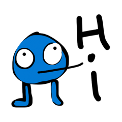 A strange blue round thing