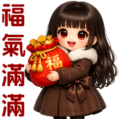 可愛女孩--新年福氣滿滿