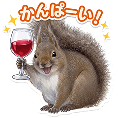 Wildlife Sticker Squirrel Collection