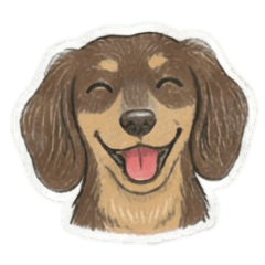 可愛狗狗系列-臘腸狗-2