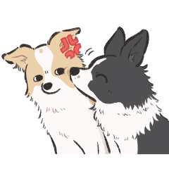 Len & Robin the Border Collies