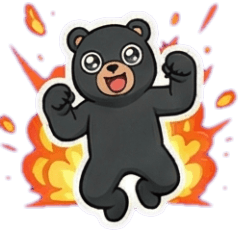 滑雪同樂會-黑熊