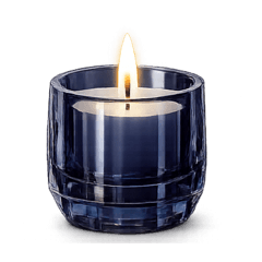 Luxurious clear candle chic