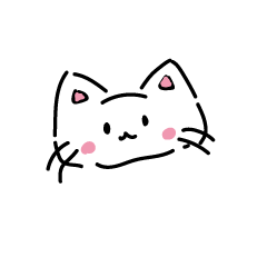 Fluffy white-brown cat sticker