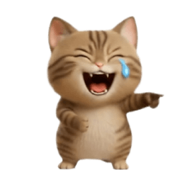 癒やしを与える☆動く猫(文字無し)