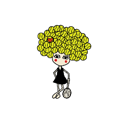 tennis ball afro chan