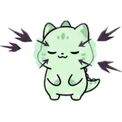 Prehistoric relaxation, modern meows32