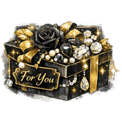 Elegant Black Rose Bouquet Stickers