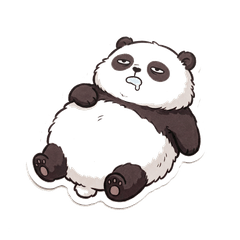 厭世圓滾熊貓的無力日常