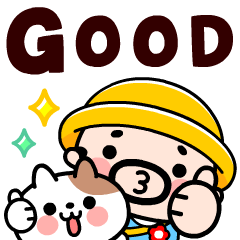 Pop Up Chibi Oyajikun and his cat