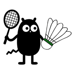 くろこげ＊バドミントンする