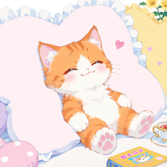 Books, flowers, and cats