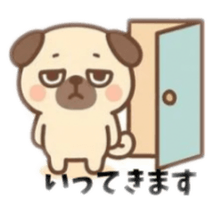 Chill Pug Stickers