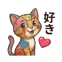 Warm Patchwork Cat