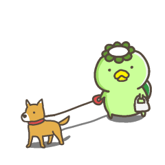 かわいいカッパさんの動くスタンプ5