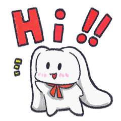 Long Ear Rabbit's YURU Sticker