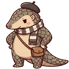 Stylish pangolin