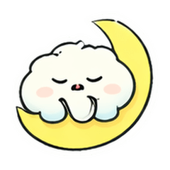 말랑 구름 기분 친구