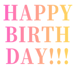 Text-only greeting sticker