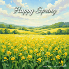 女兒節：油菜花之丘