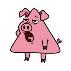 さんかくブタの憂鬱な寝そべりライフ