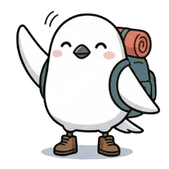 Simaenaga climbing a mountain Sticker