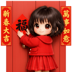 可愛女孩－新春大吉