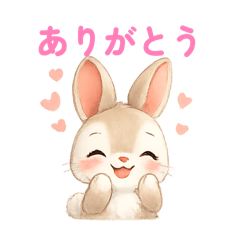 Light & Airy Bunny Stickers