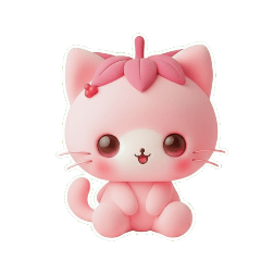 Kucing Manja Stroberi yang Manis