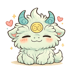 Fluffy Green Mood Monster