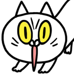 White & Round: The Cat