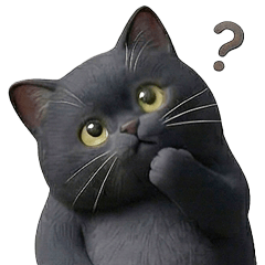 Black cat Sticker reaction